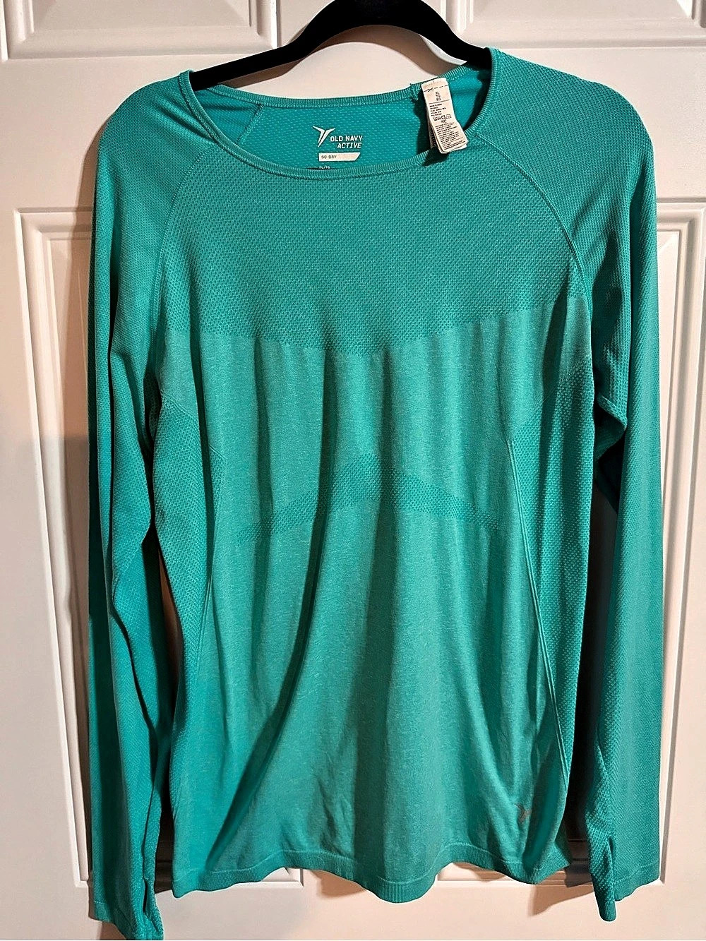 Old Navy Active Go-Dry long sleeve top Long Sleeve Top in Blue Green XL Like New